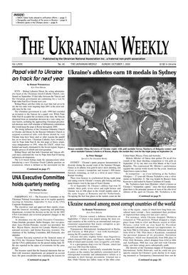 The Ukrainian Weekly 2000, No.40