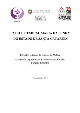 Pacto Estadual Maria Da Penha Do Estado De Santa Catarina