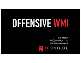 Offensive-WMI
