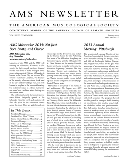 AMS Newsletter February 2014