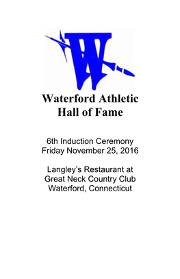 Waterford Athletic Hall of Fame