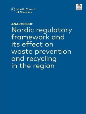 Analysis of Nordic Regulatory Framework and Its Effect on Waste