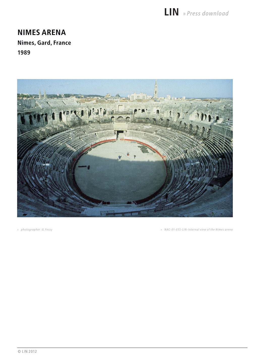 NIMES ARENA Nimes, Gard, France 1989