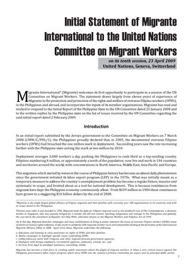 Migrante International Submission to the UN.Pmd