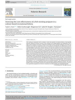Assessing the Cost-Effectiveness of a Fish Stocking Program in a Culture