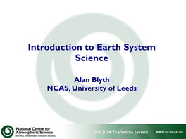 Introduction to Earth System Science