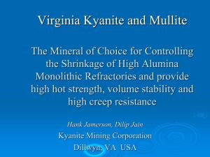 Virginia Kyanite and Mullite