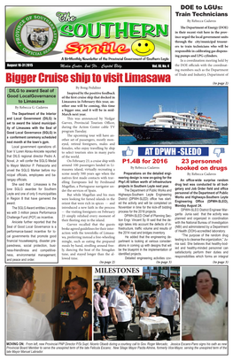 Bigger Cruise Ship to Visit Limasawa