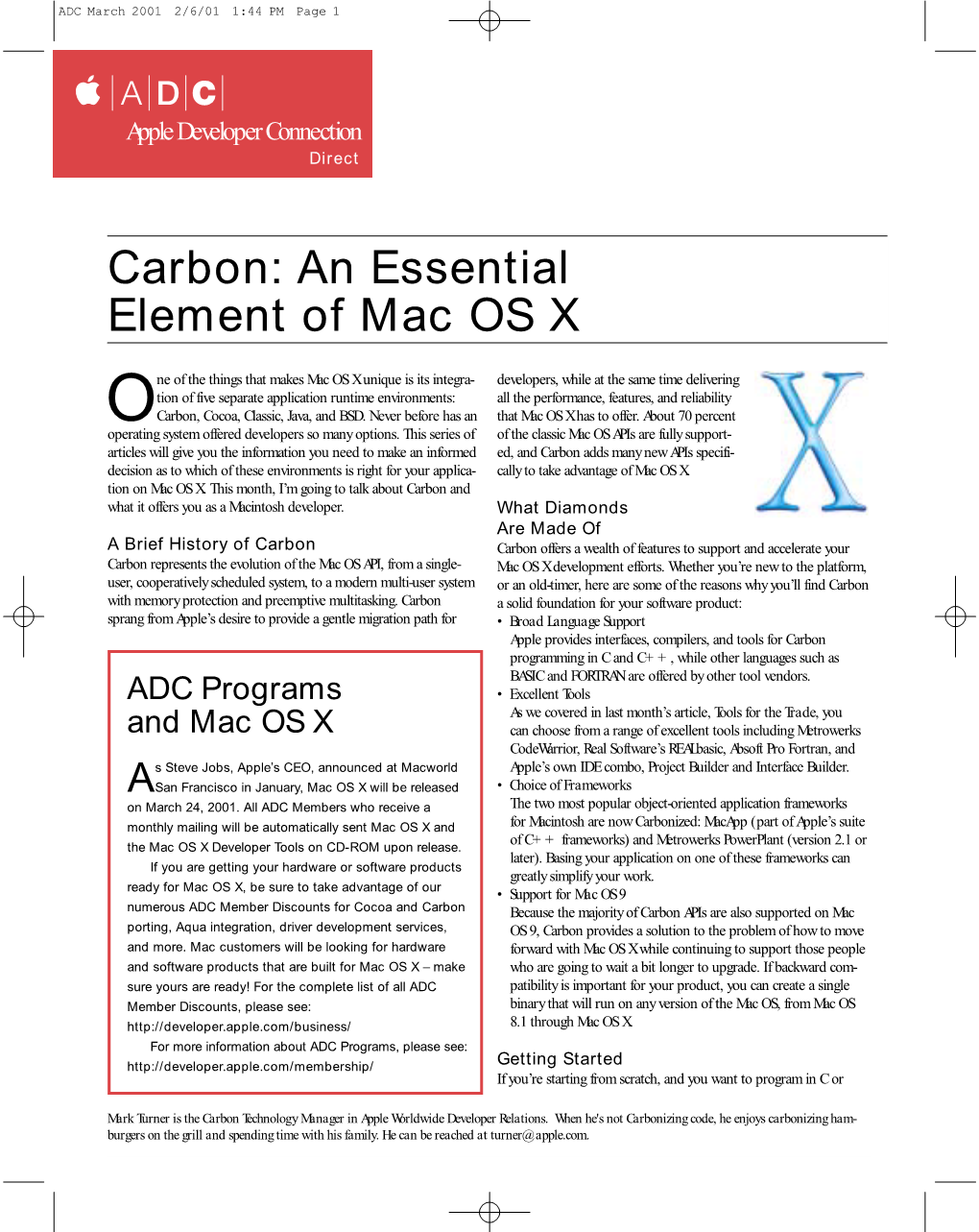 Carbon: an Essential Element of Mac OS X