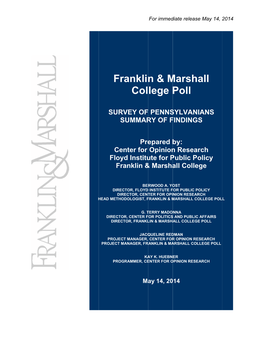 Franklin & Marshall College Poll