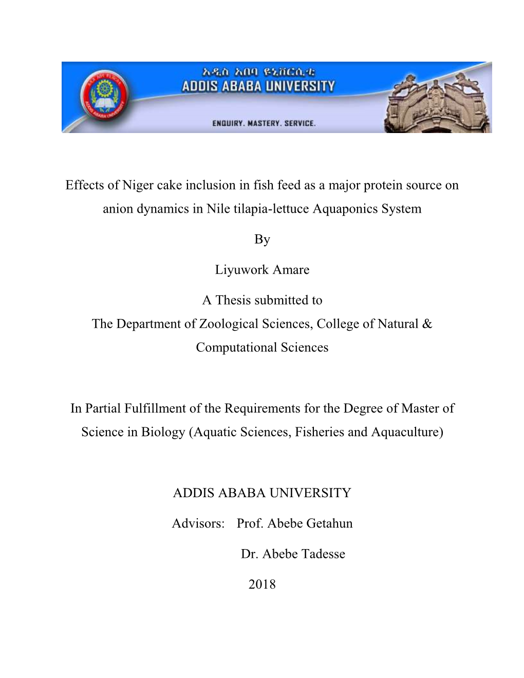 Effects of Niger Cake Inclusion in Fish Feed As a Major Protein Source on Anion Dynamics in Nile Tilapia-Lettuce Aquaponics System