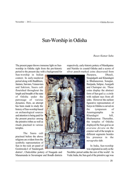 Sun-Worship in Odisha