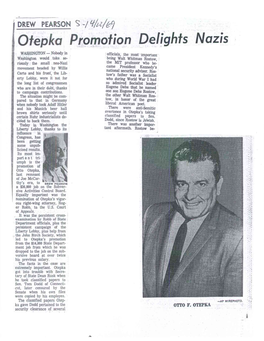 Otepka Promotion Delights Nazis