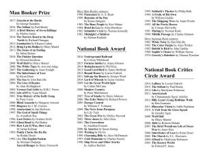 Award Winning Books