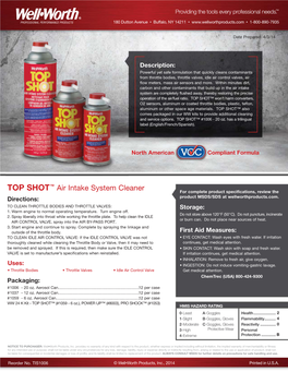 TOP SHOT™ Air Intake System Cleaner