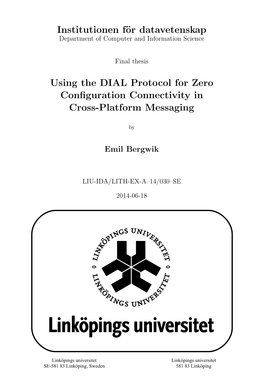 Using the DIAL Protocol for Zero Configuration Connectivity in Cross