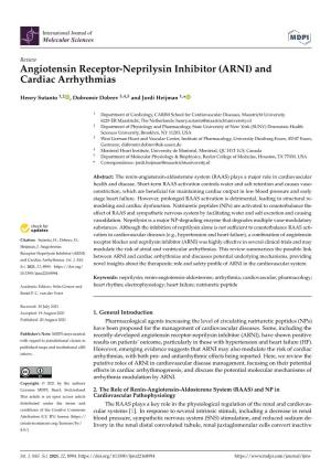 Angiotensin Receptor-Neprilysin Inhibitor (ARNI) and Cardiac Arrhythmias