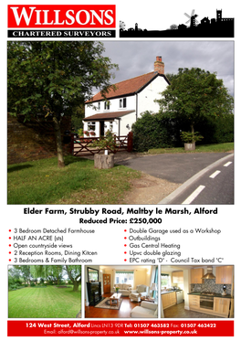 Elder Farm, Strubby Road, Maltby Le Marsh, Alford