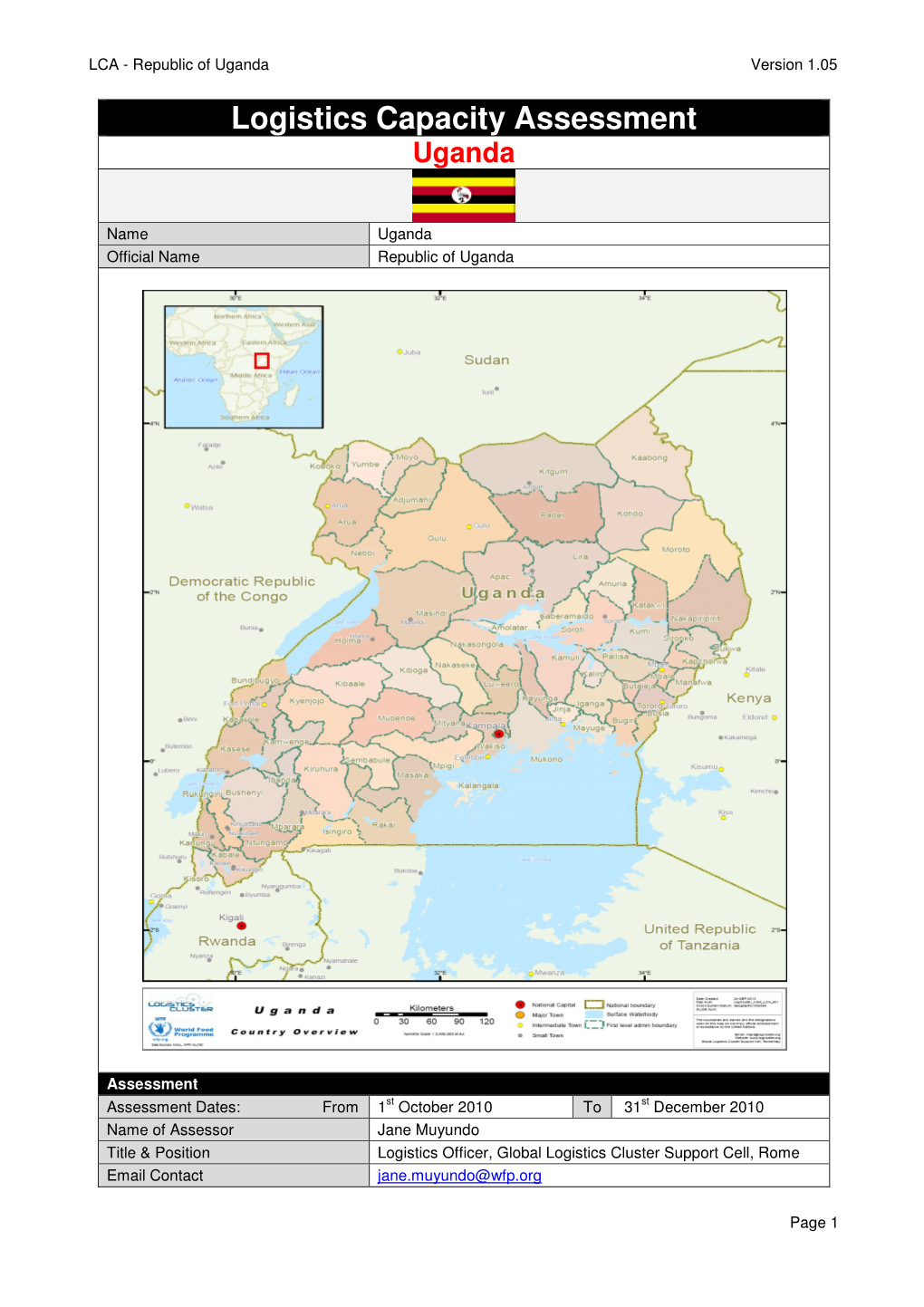 Logistics Capacity Assessment Uganda