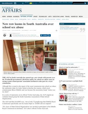 New Row Looms in South Australia Over School Sex Abuse | the Australian
