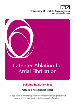 Catheter Ablation for Atrial Fibrillation