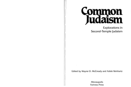 Explorations in Second-Temple Judaism
