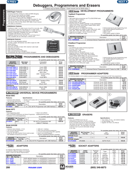 Debuggers, Programmers and Erasers Products May Be Rohs Compliant