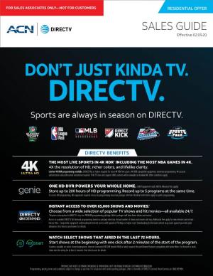 Don't Just Kinda Tv. Directv