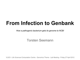 From Infection to Genbank