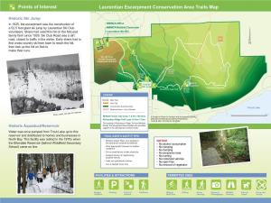 Laurentian Escarpment Conservation Area Trails Map Points of Interest