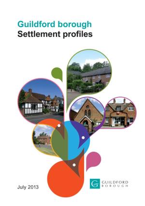 Guildford Borough Settlement Profiles