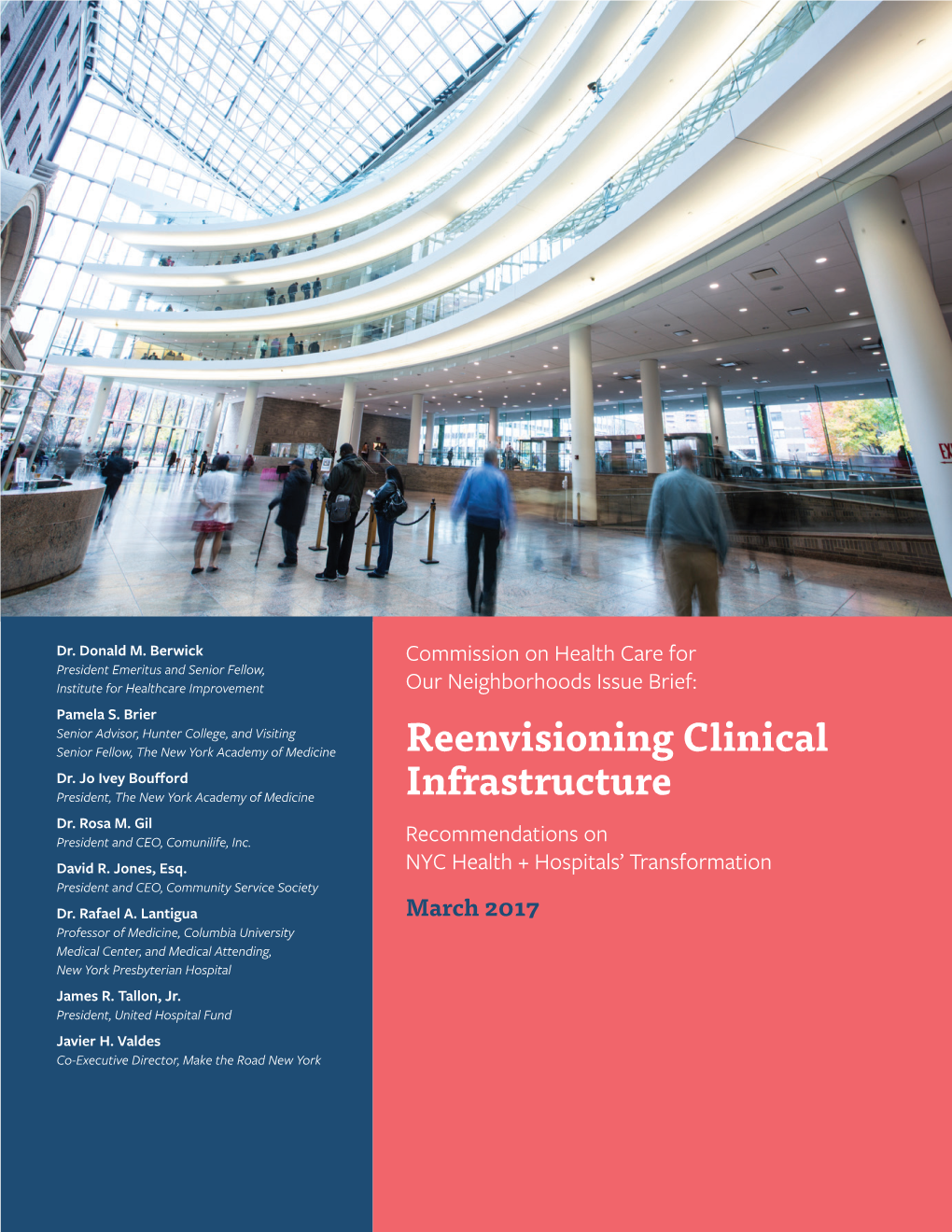 Reenvisioning Clinical Infrastructure