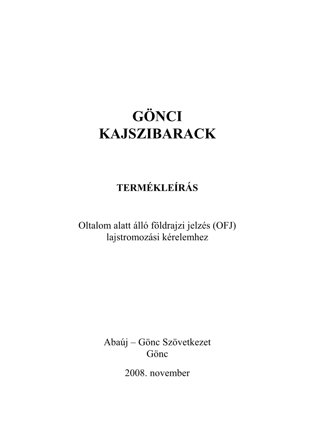 Gönci Kajszibarack