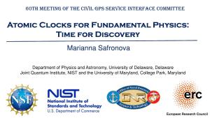 Atomic Clocks for Fundamental Physics: Time for Discovery