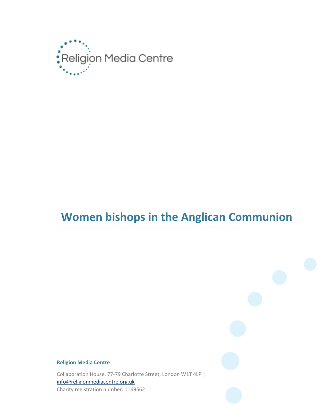 Women Bishops in the Anglican Communion