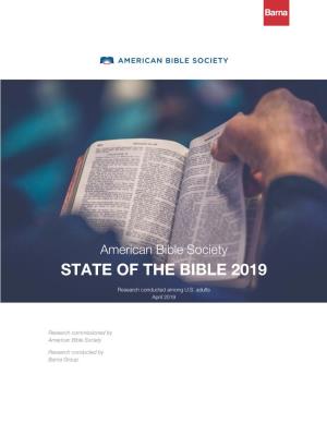 2019 State of the Bible Report