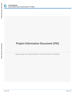 Project-Information-Document-Serbia