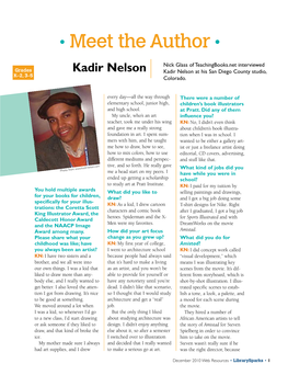 Meet the Author: Kadir Nelson