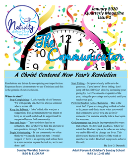 A Christ Centered New Year's Resolution