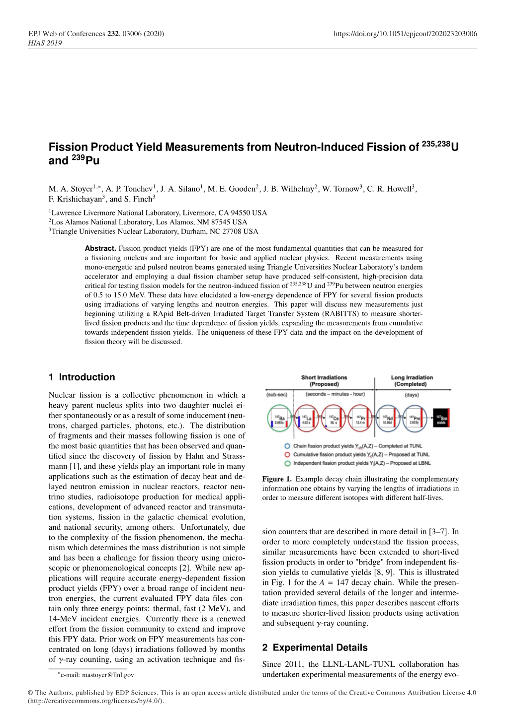 Fission Product Yield Measurements from Neutron-Induced Fission of 235,238U and 239Pu