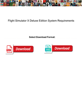 Flight Simulator X Deluxe Edition System Requirements