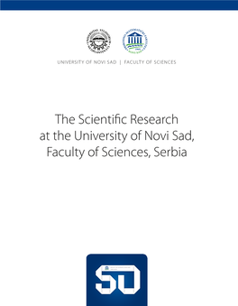 The Scientific Research at the University of Novi Sad, Faculty of Sciences, Serbia