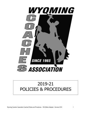 Wyoming Coaches' Association Handbook