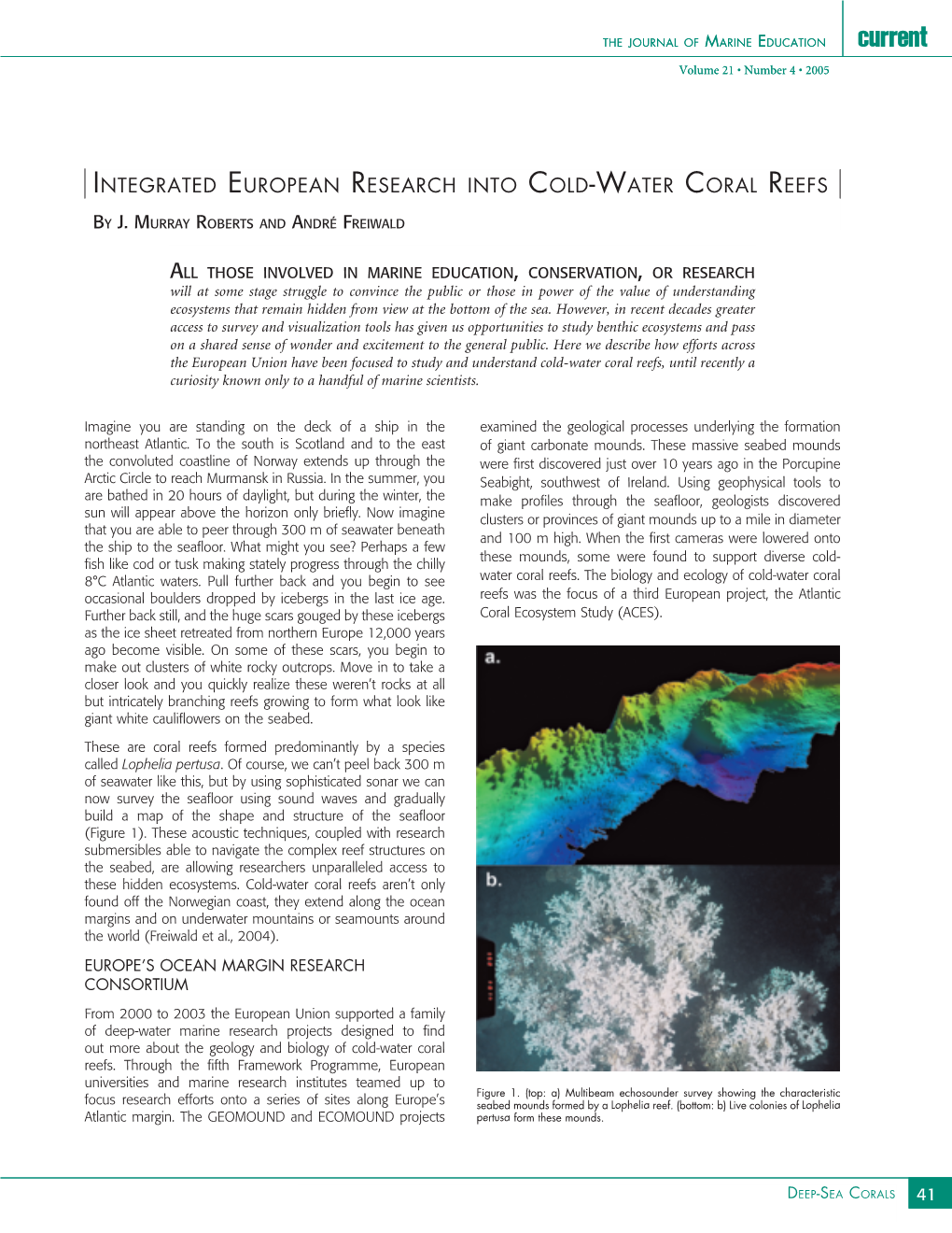 Integrated European Research Into Cold-Water Coral Reefs