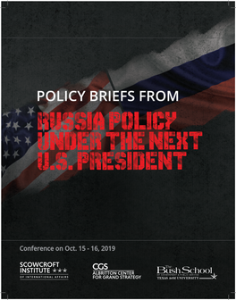 Conference on Oct. 15 - 16, 2019 “Russia Policy Under the Next U.S