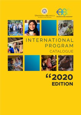 International Program Catalogue 2020 INTERNATIONAL PROGRAM CATALOGUE TABLE of CONTENT