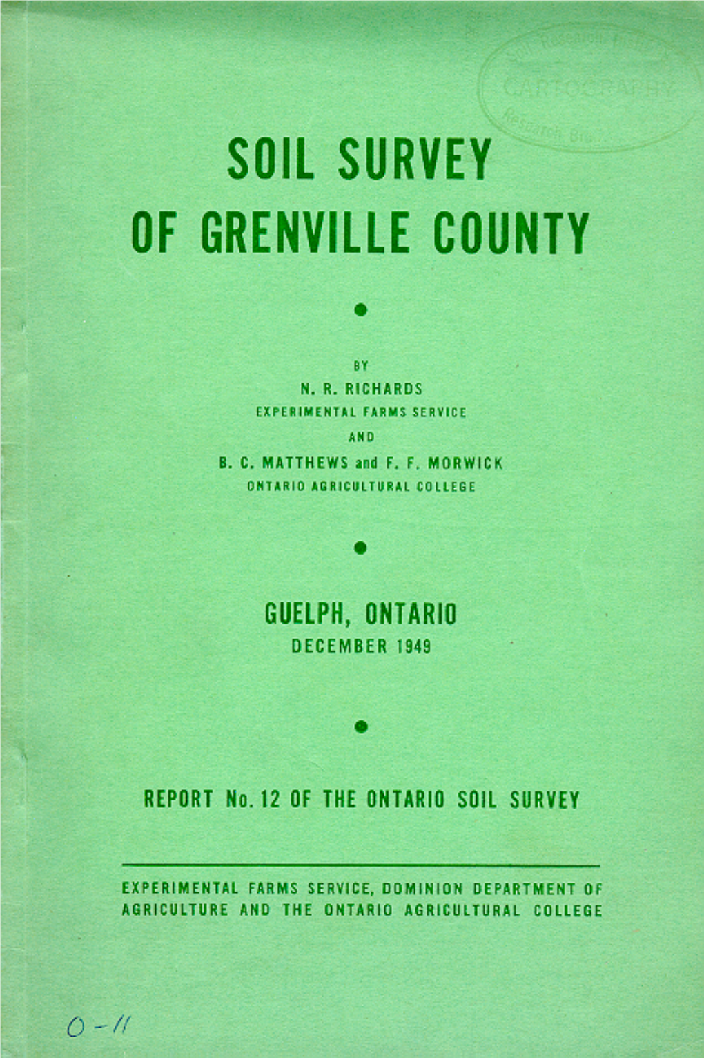 Soil Survey of Grenvue County