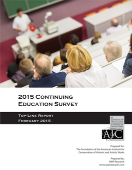 2015 Continuing Education Survey