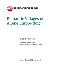 Romantic Villages of Alpine Europe 2017