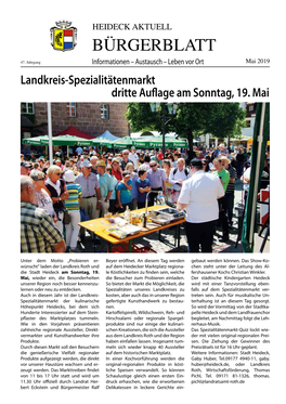 Bürgerblatt Mai 2019